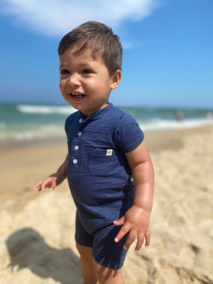 Camborne Romper | Navy