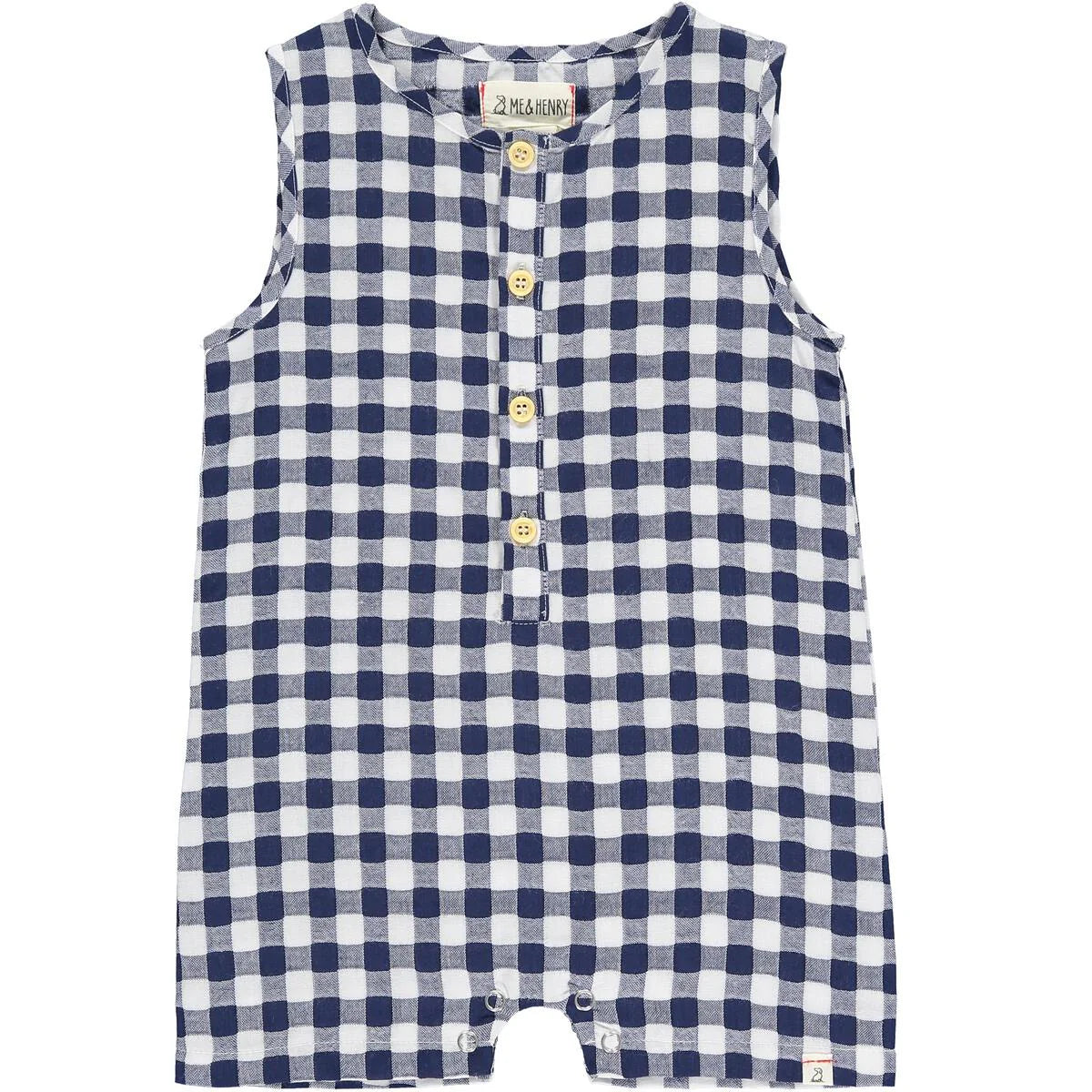 Cabin Playsuit | Navy Plaid