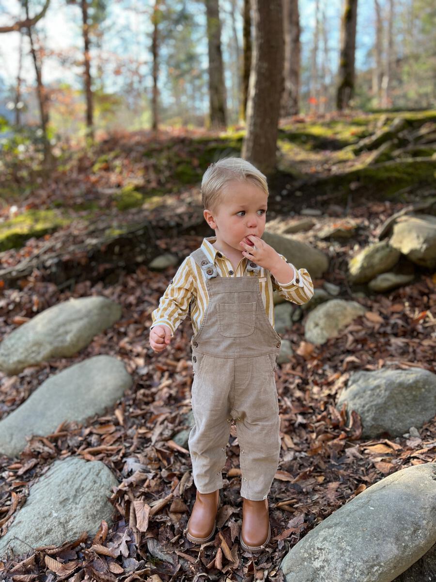 Harrison Cord Overalls | Tan