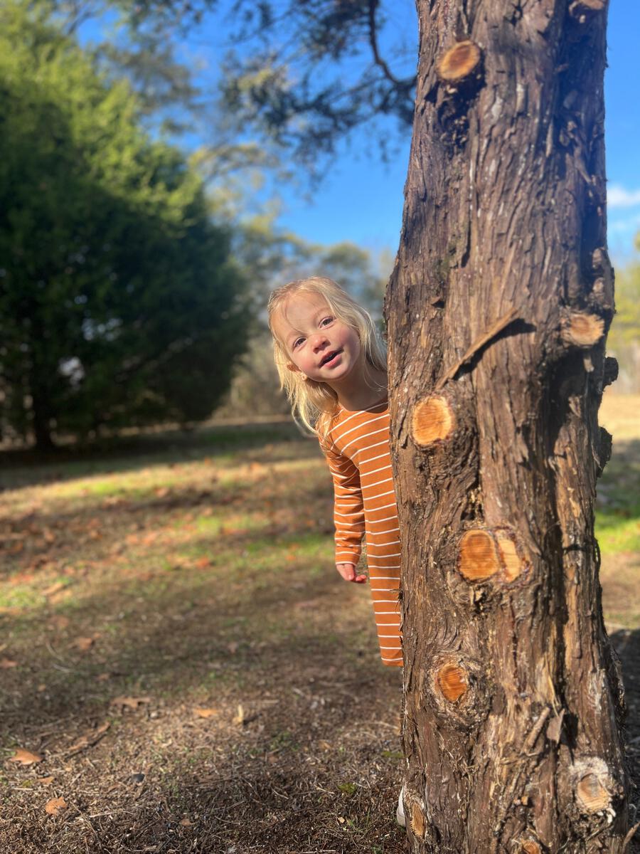 Leena Dress | Pumpkin Stripe