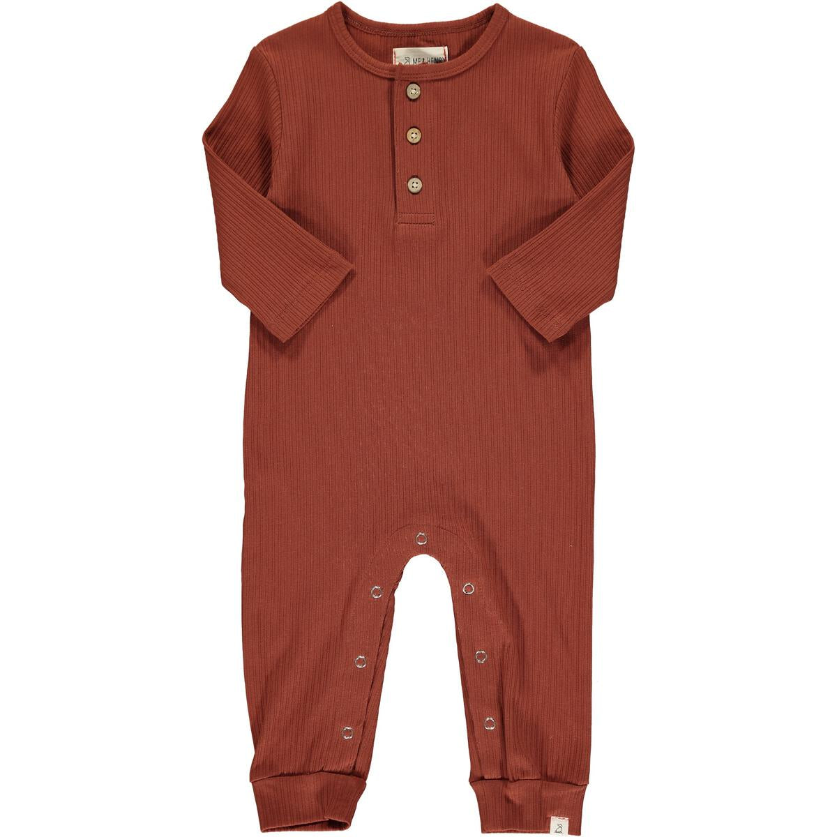 Mason Ribbed Romper | Rust
