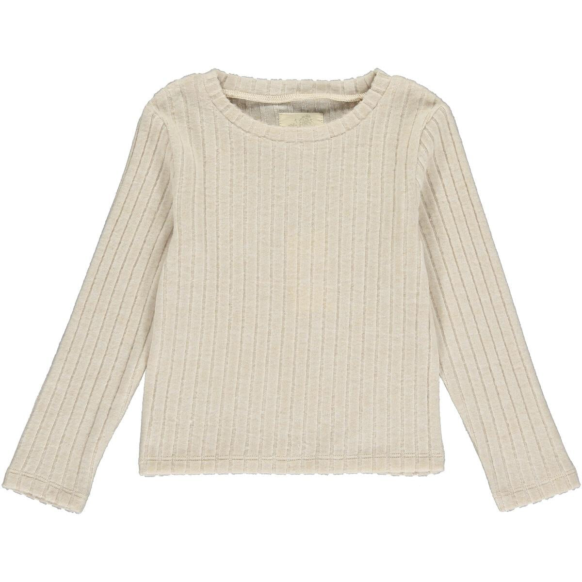 Nikki Ribbed T-Shirt | Tan