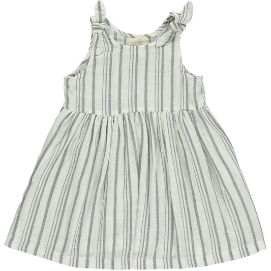 Emma Dress | Grey Stripe