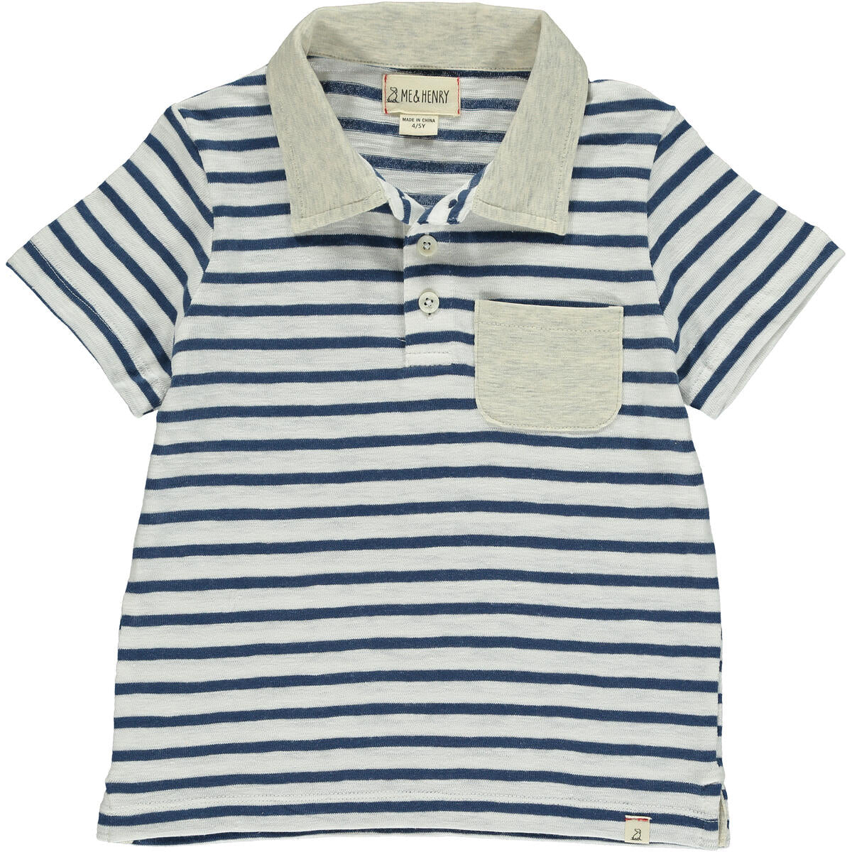 Anchor Polo | Navy Stripe