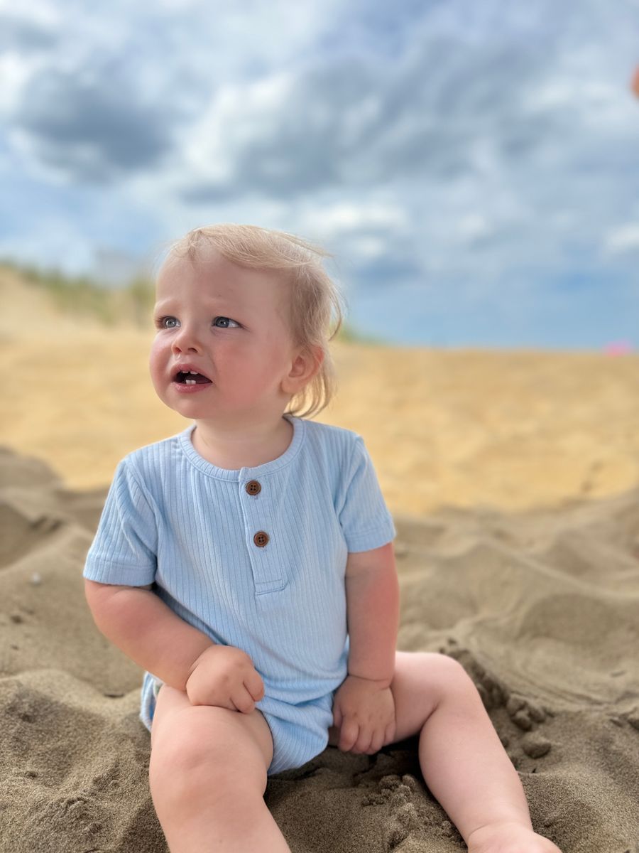 Jibe Onesie | Blue Rib