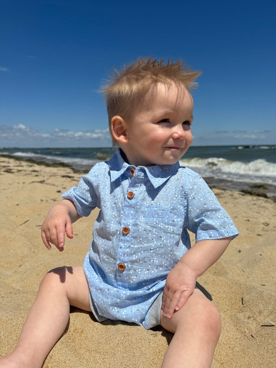 Helford Onesie | Blue Floral