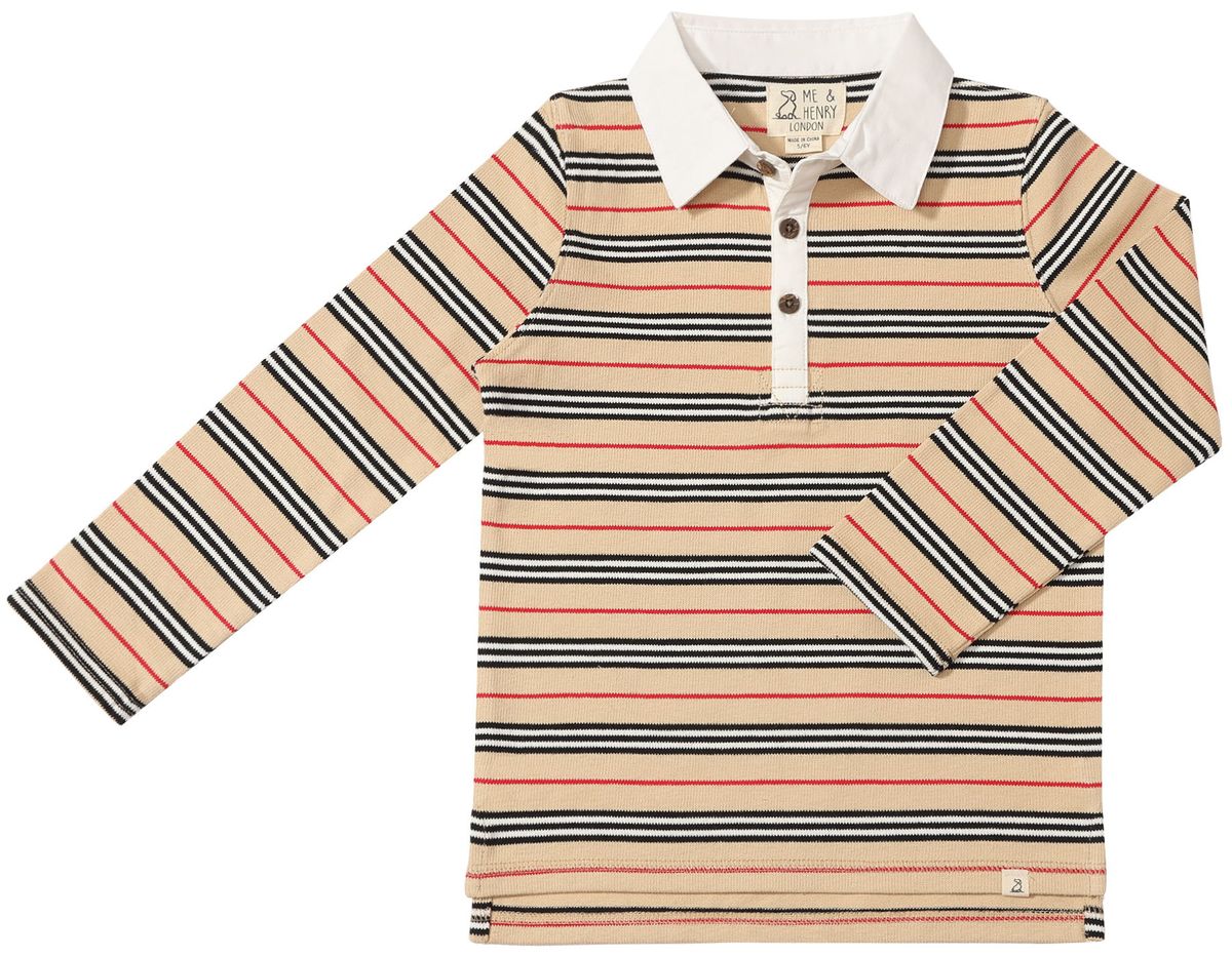 Rupert Rugby Polo | Beige/Black