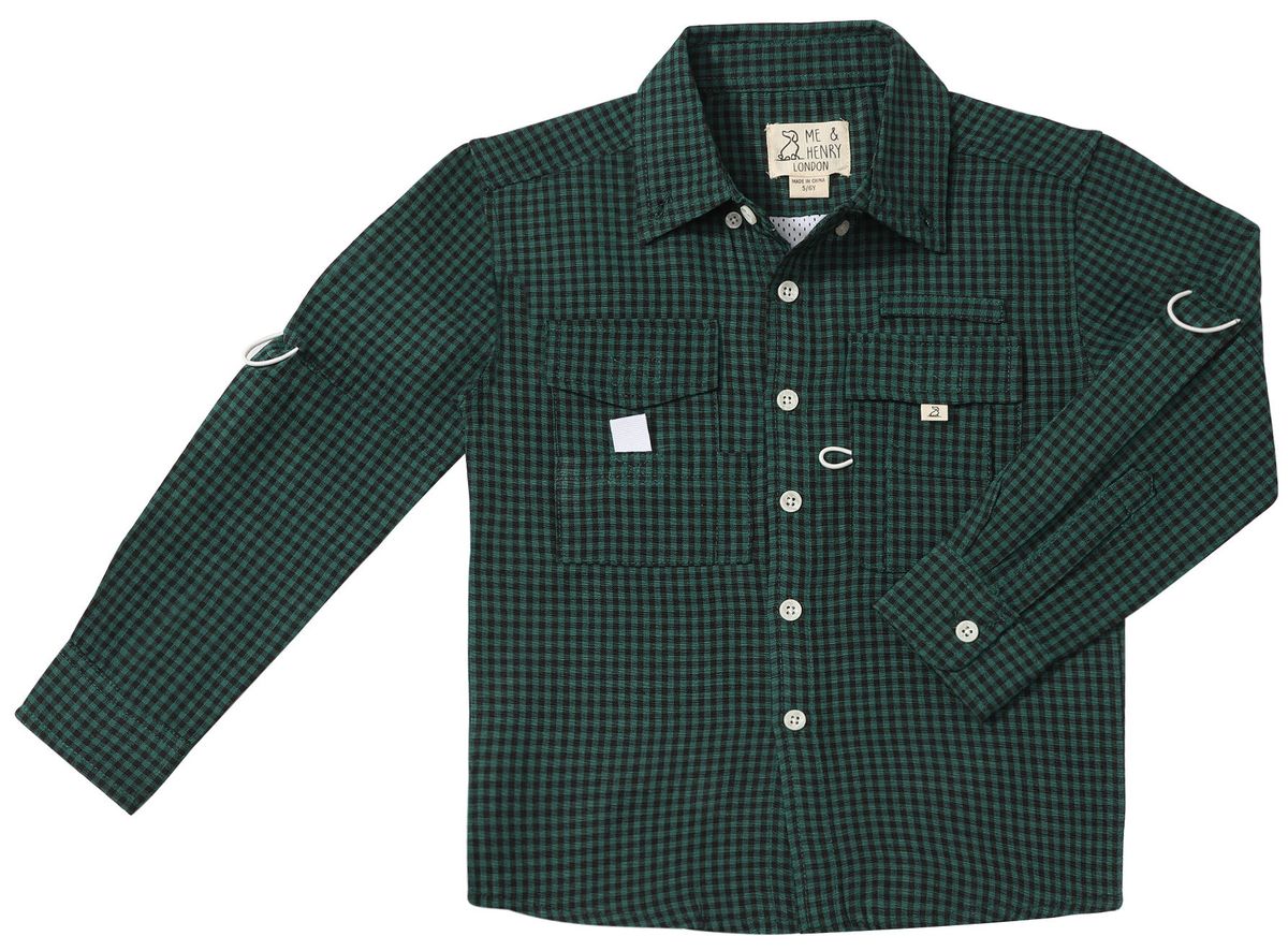 Sawyer Fishing Shirt | Green/Black Check