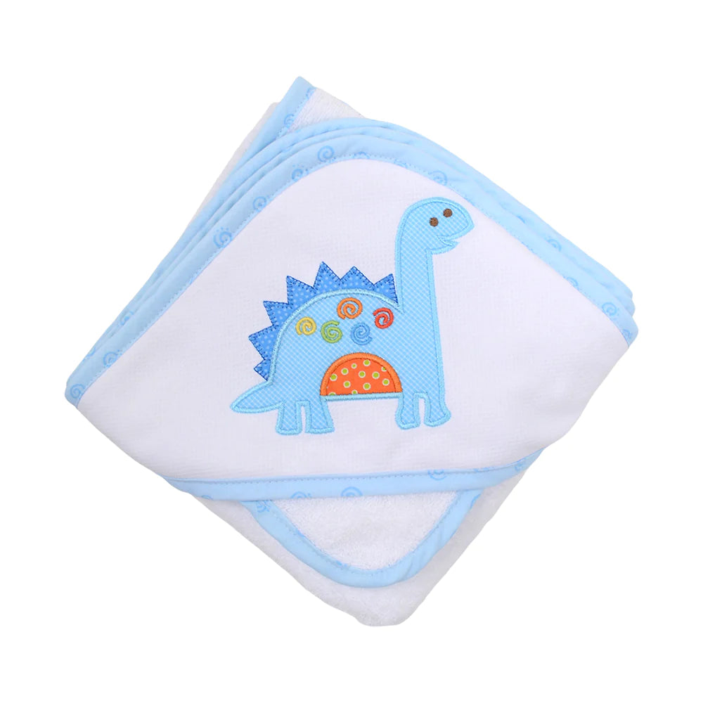Hooded Towel and Washcloth Set | Dino