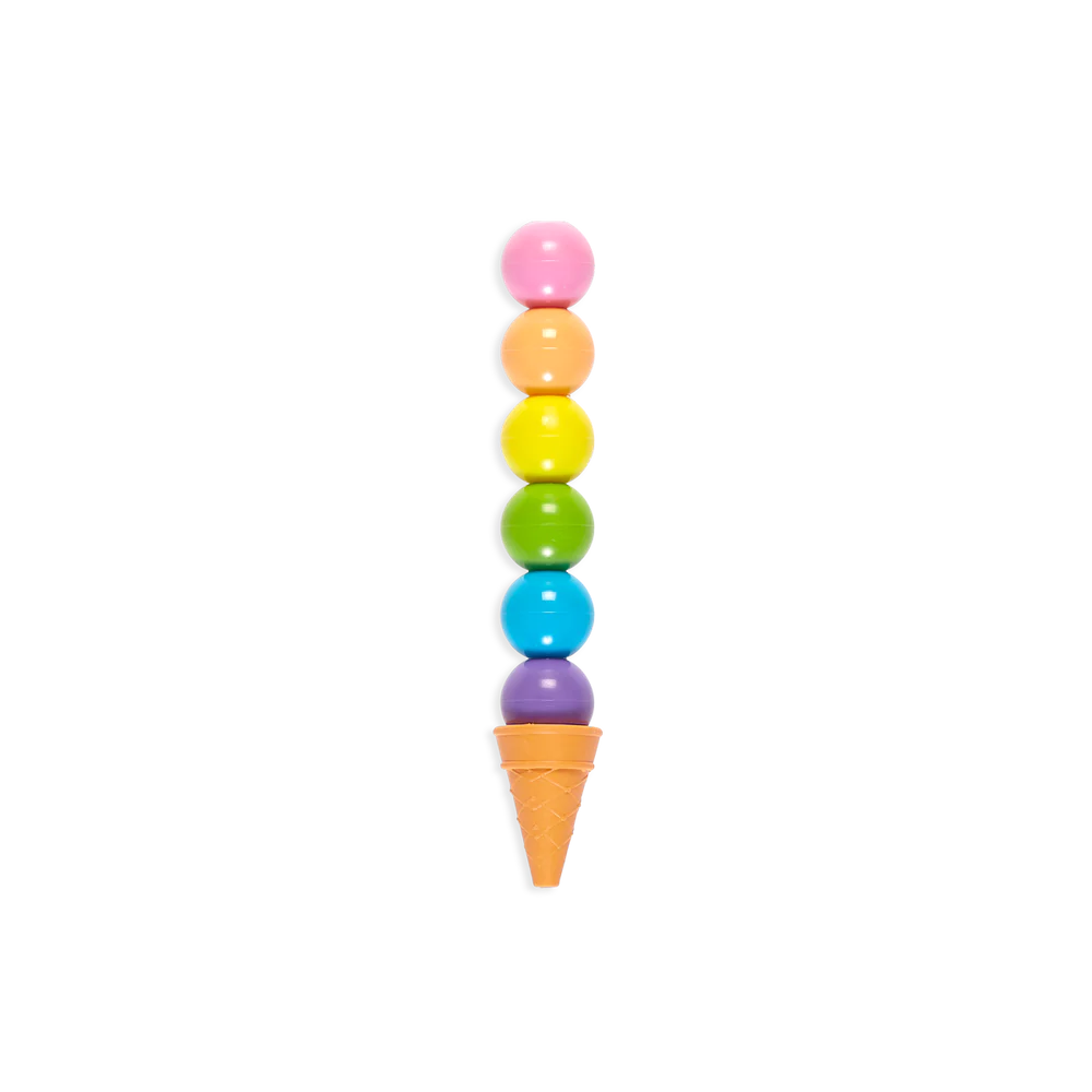 Rainbow Scoops Stacking Crayons