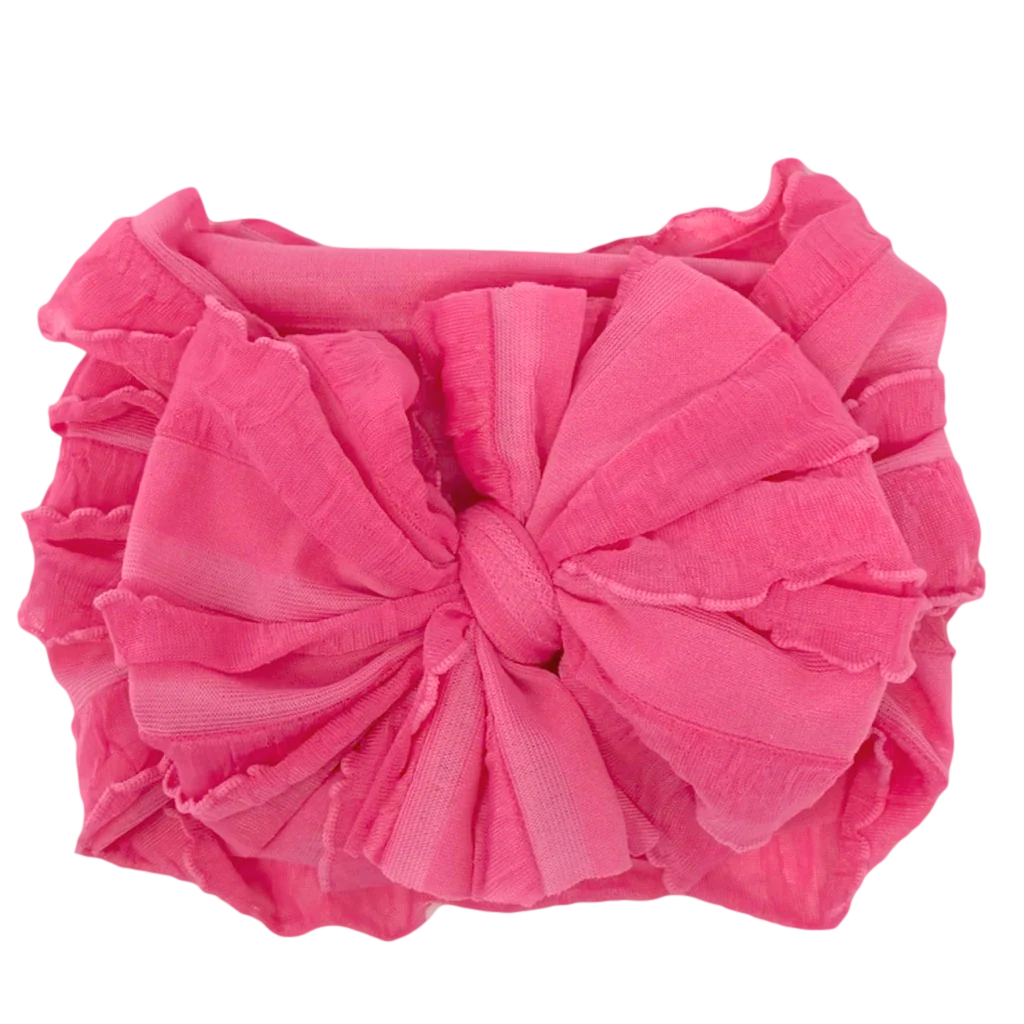 Ruffle Headwrap | Candy Pink