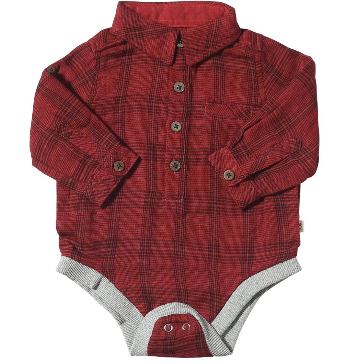 Jasper Bodysuit | Red & Black Plaid