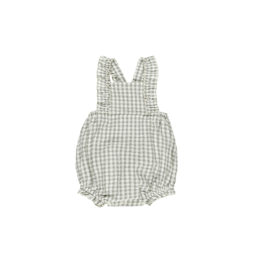 Chiara Romper | Eucalyptus Ginghama