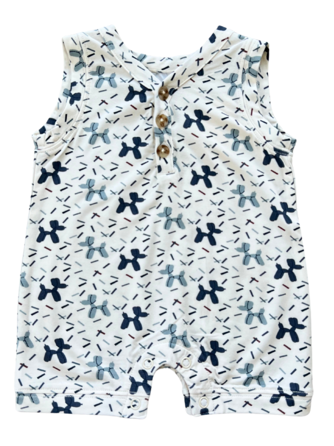 Sleeveless Romper | Balloon Dog
