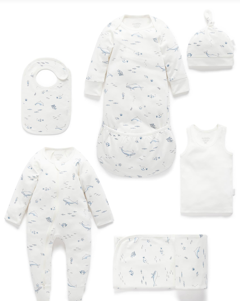 Newborn Hospital Pack | Vanilla Nautical