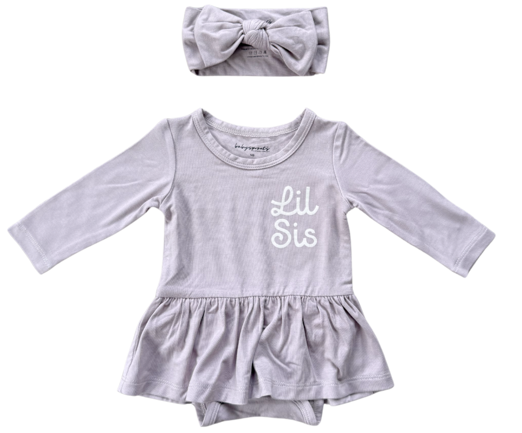 Baby Bodysuit Dress | Lil Sis