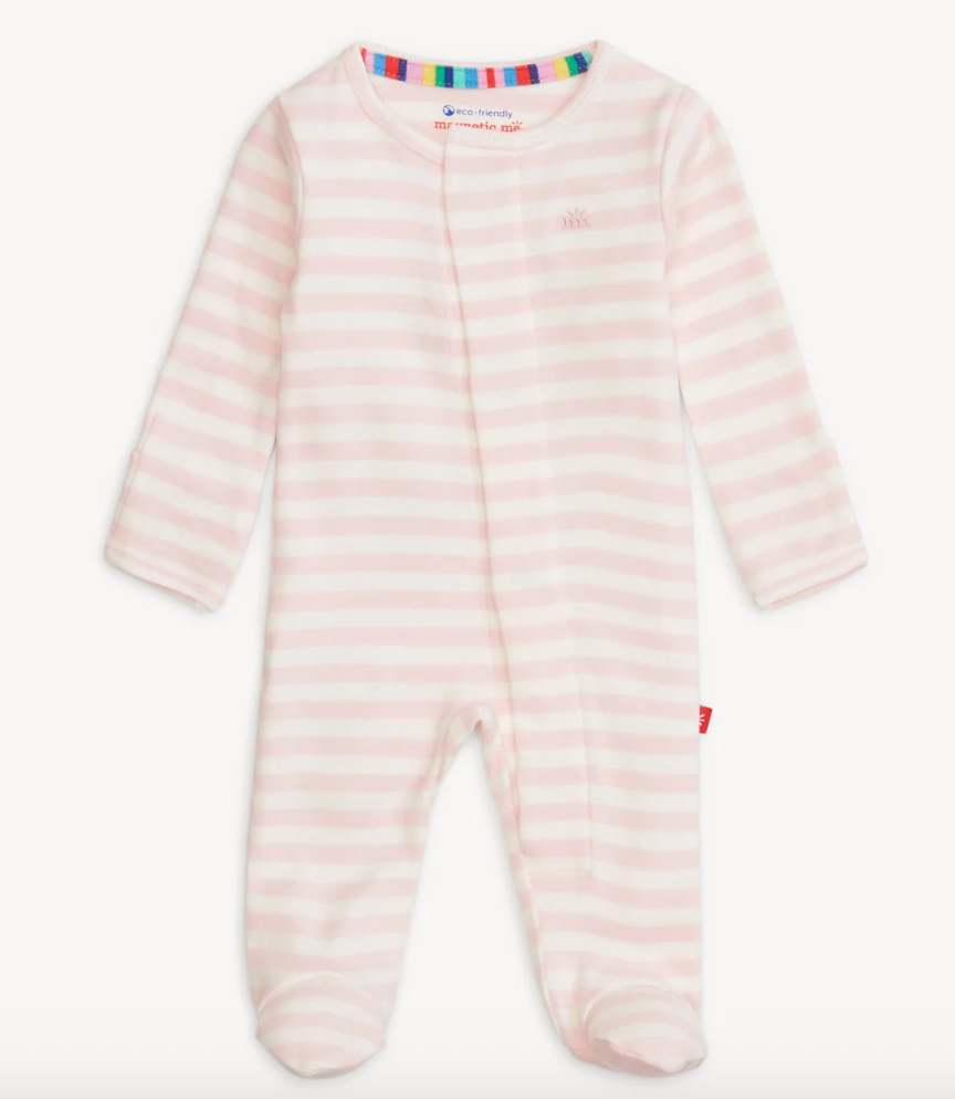 Footie | Pink Stripe