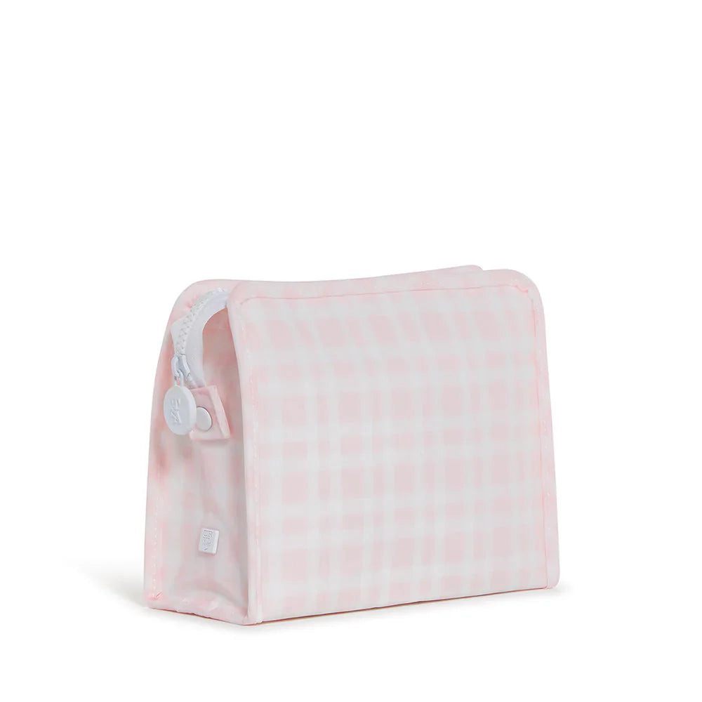 Roadie Medium Zip Pouch | Pimlico Plaid Pink