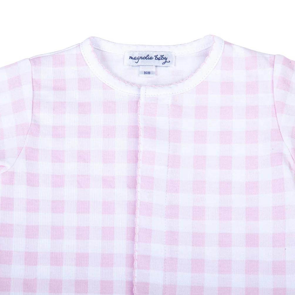 Convertible Gown | Pink Check
