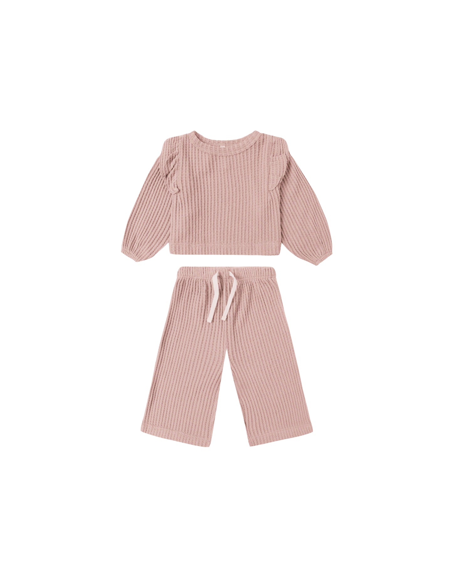Ruffle Cozy Set | Rose