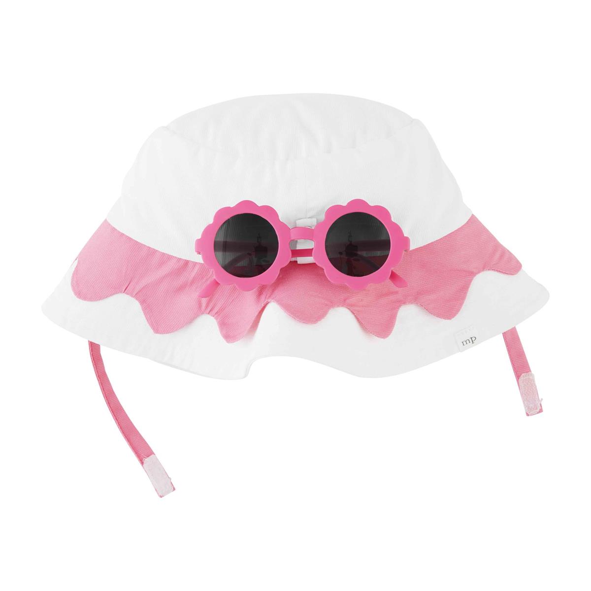 Hat and Sunglasses | White Scallop