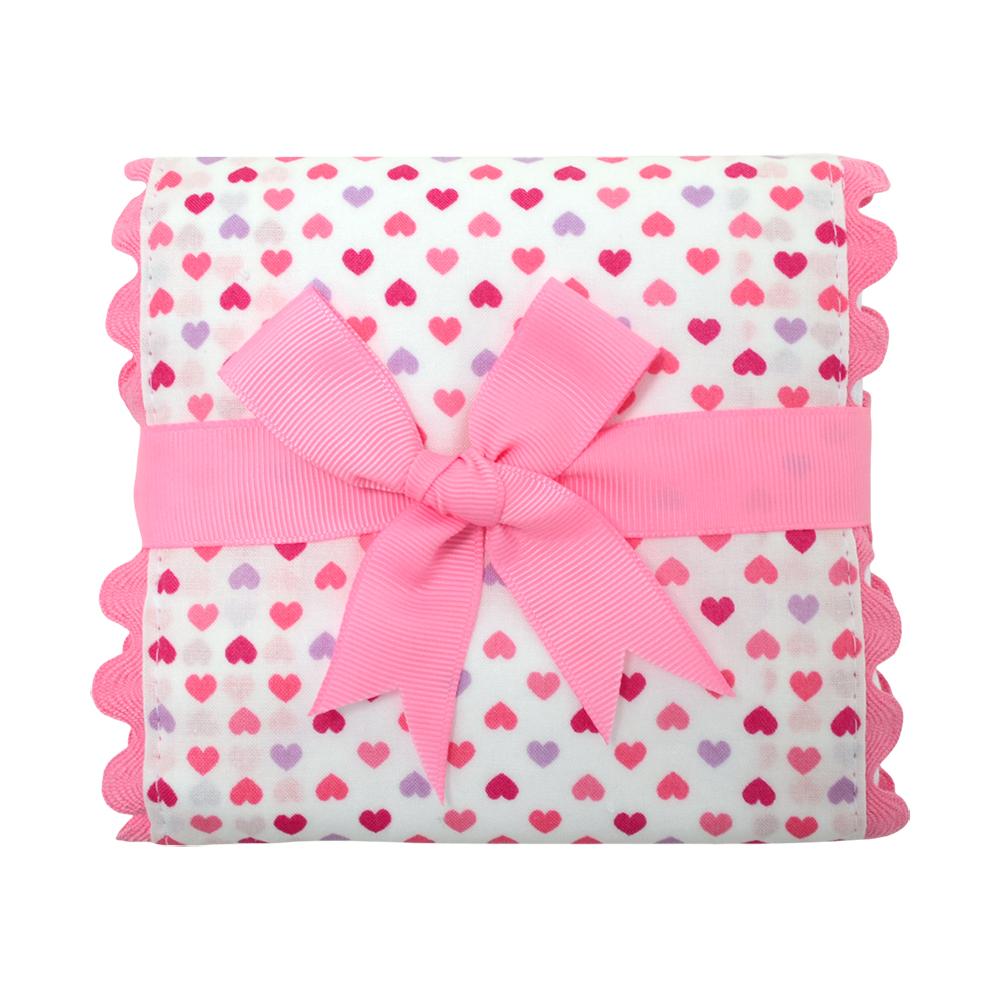 Fancy Heart Balloons Burp Pad