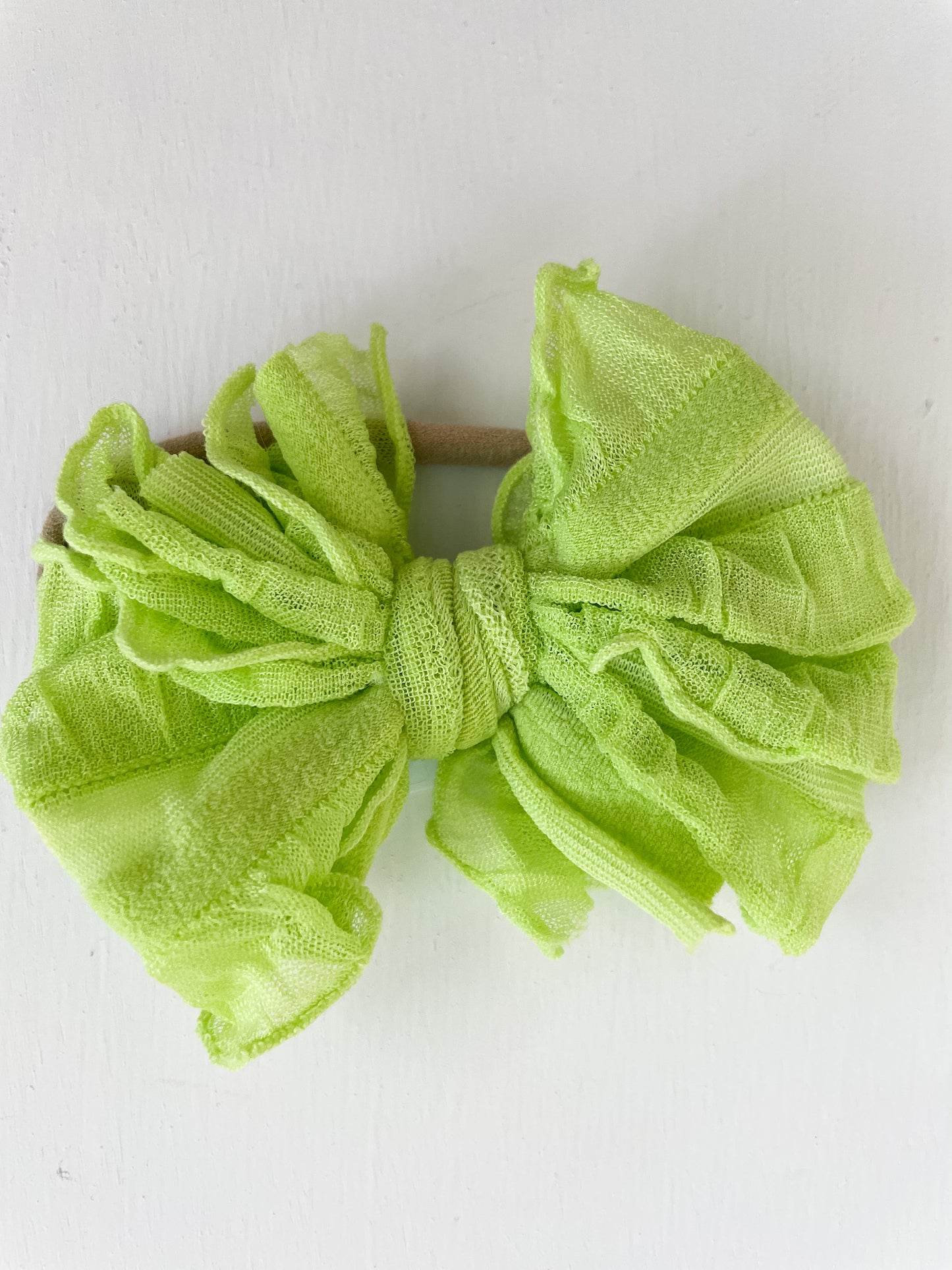 Mini Messy Headband Lemon Lime