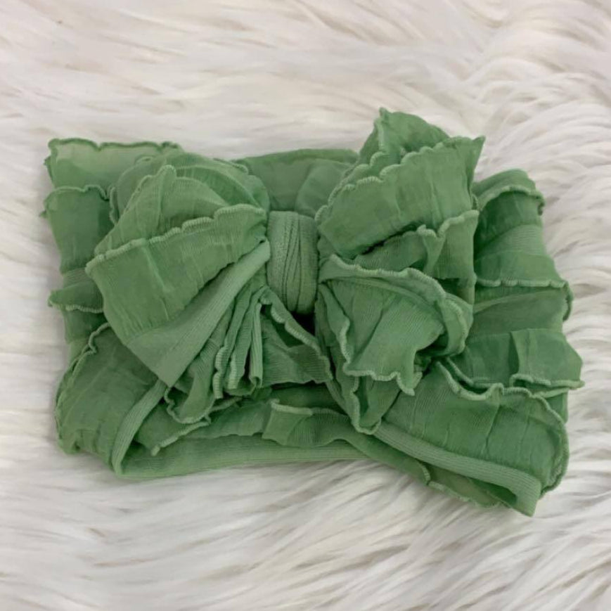 Ruffle Headwrap Apple