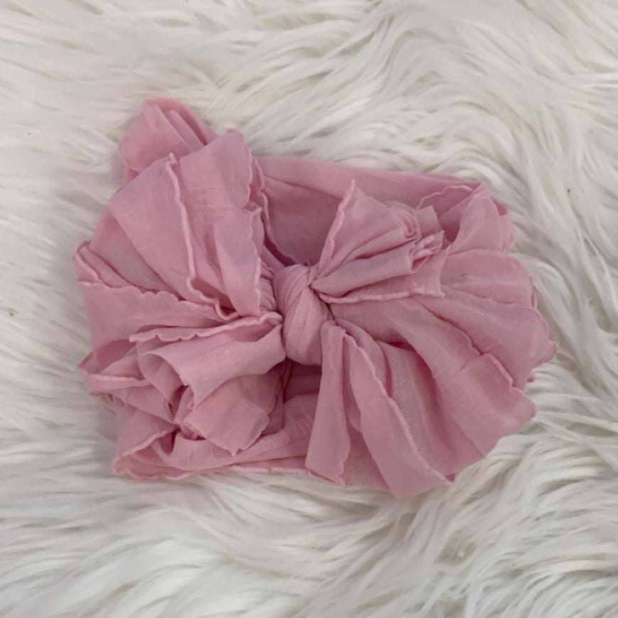 Ruffle Headwrap Bubblegum