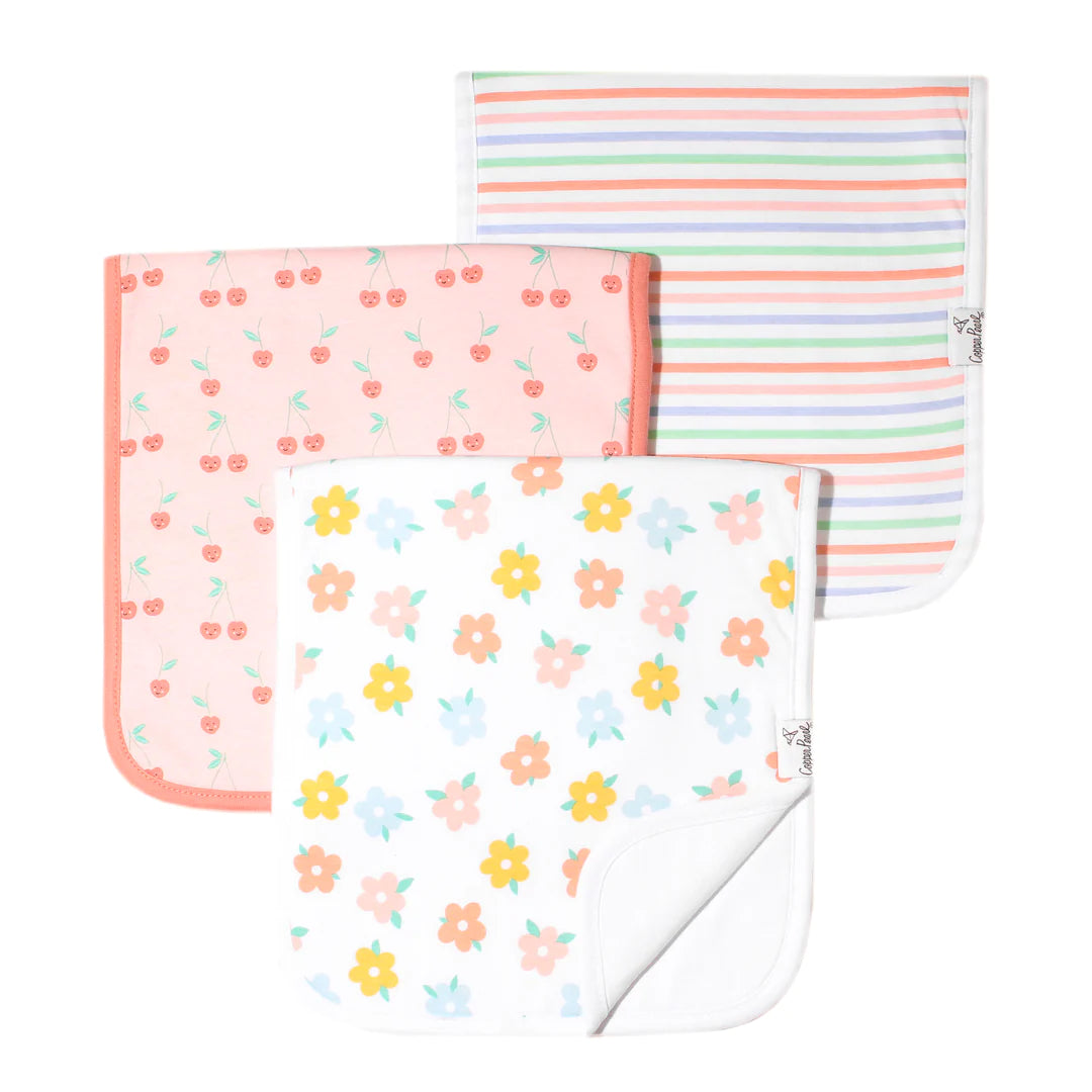 Cheery Burp Cloths