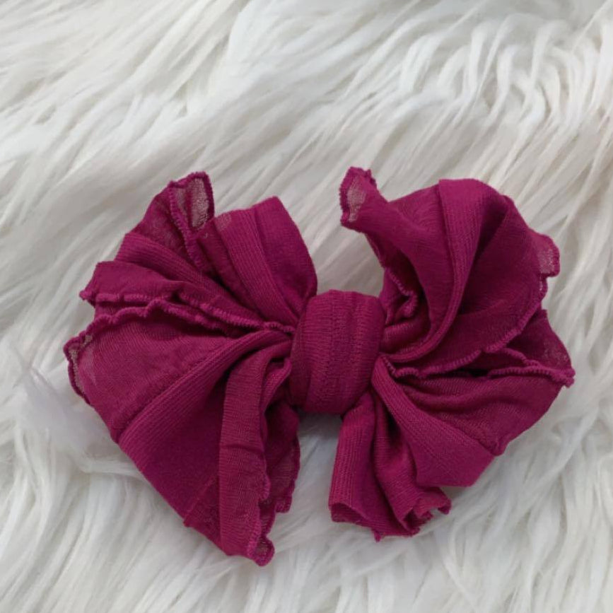 Messy Clip Dark Fuschia