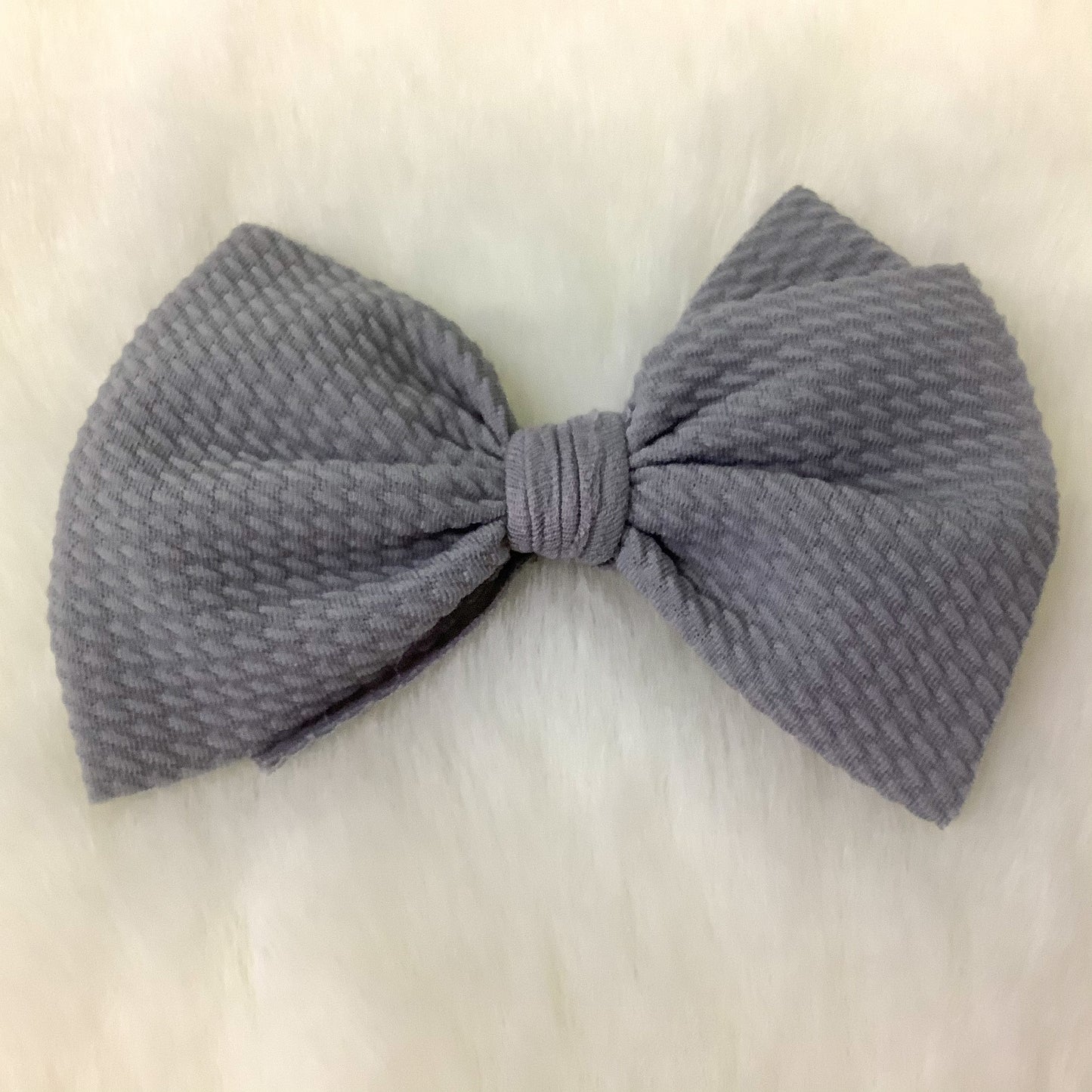 Waffle Knit Clip Grey