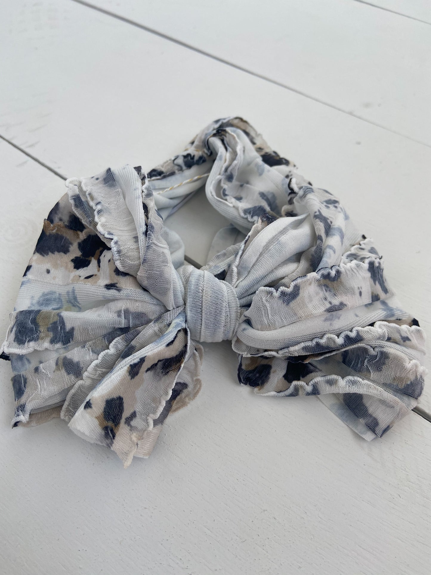 Ruffle Headwrap Leopard