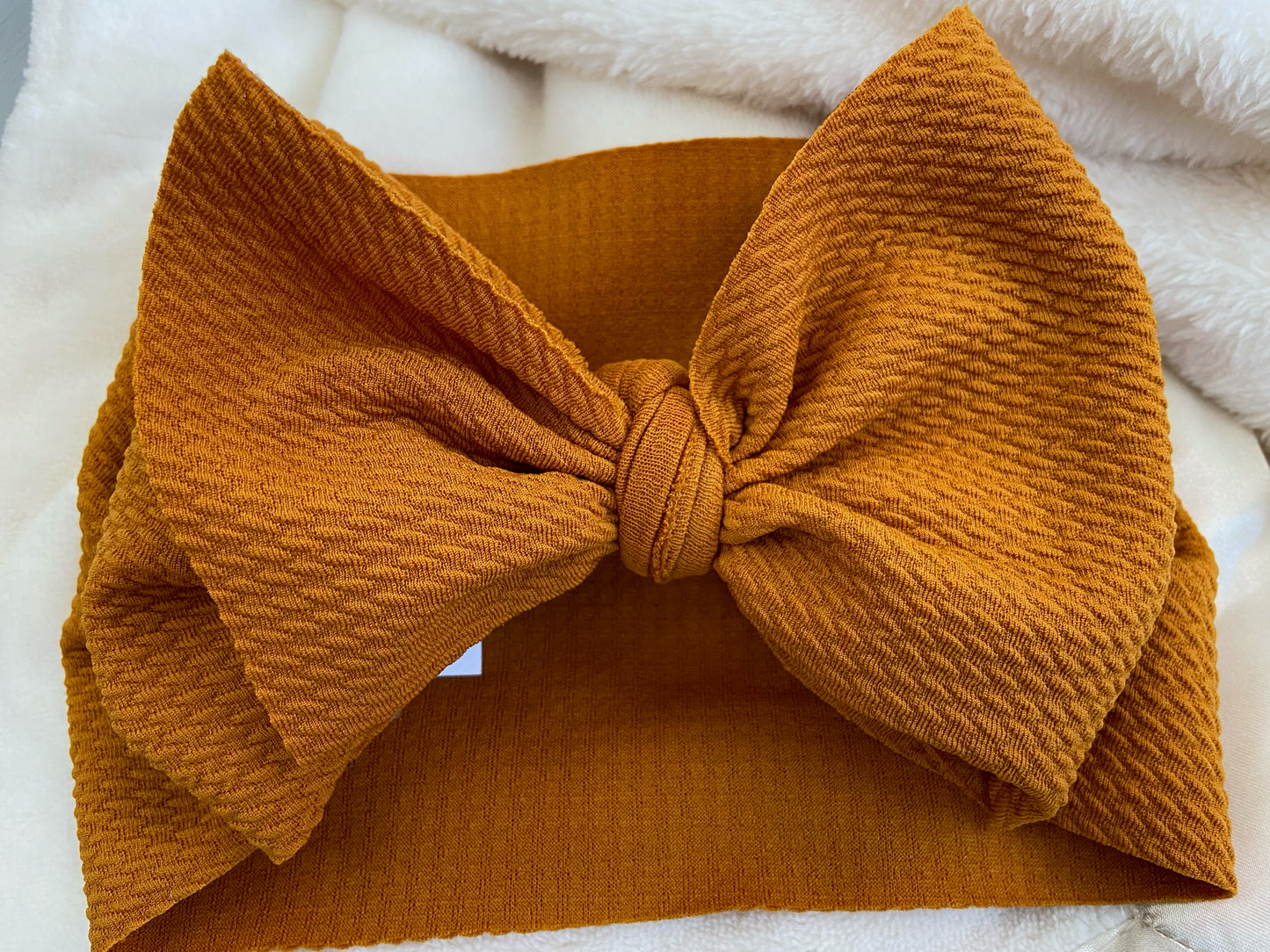 Waffle Knit Headwrap Pumpkin Pie