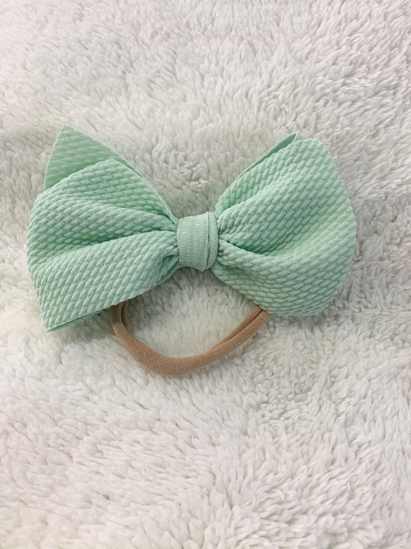 Mini Waffle Knit Headband Pistachio
