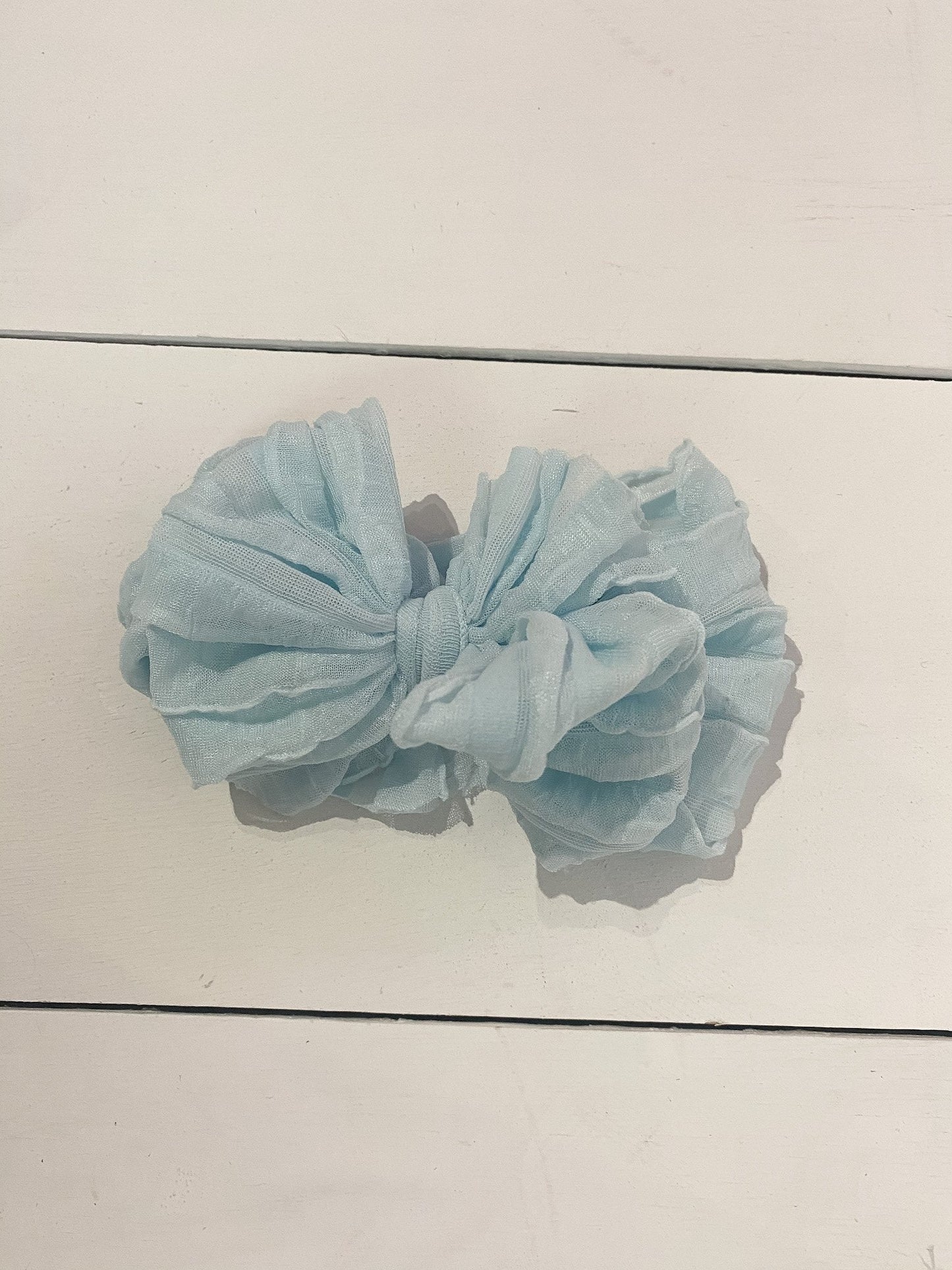 Ruffle Headwrap Sky Blue