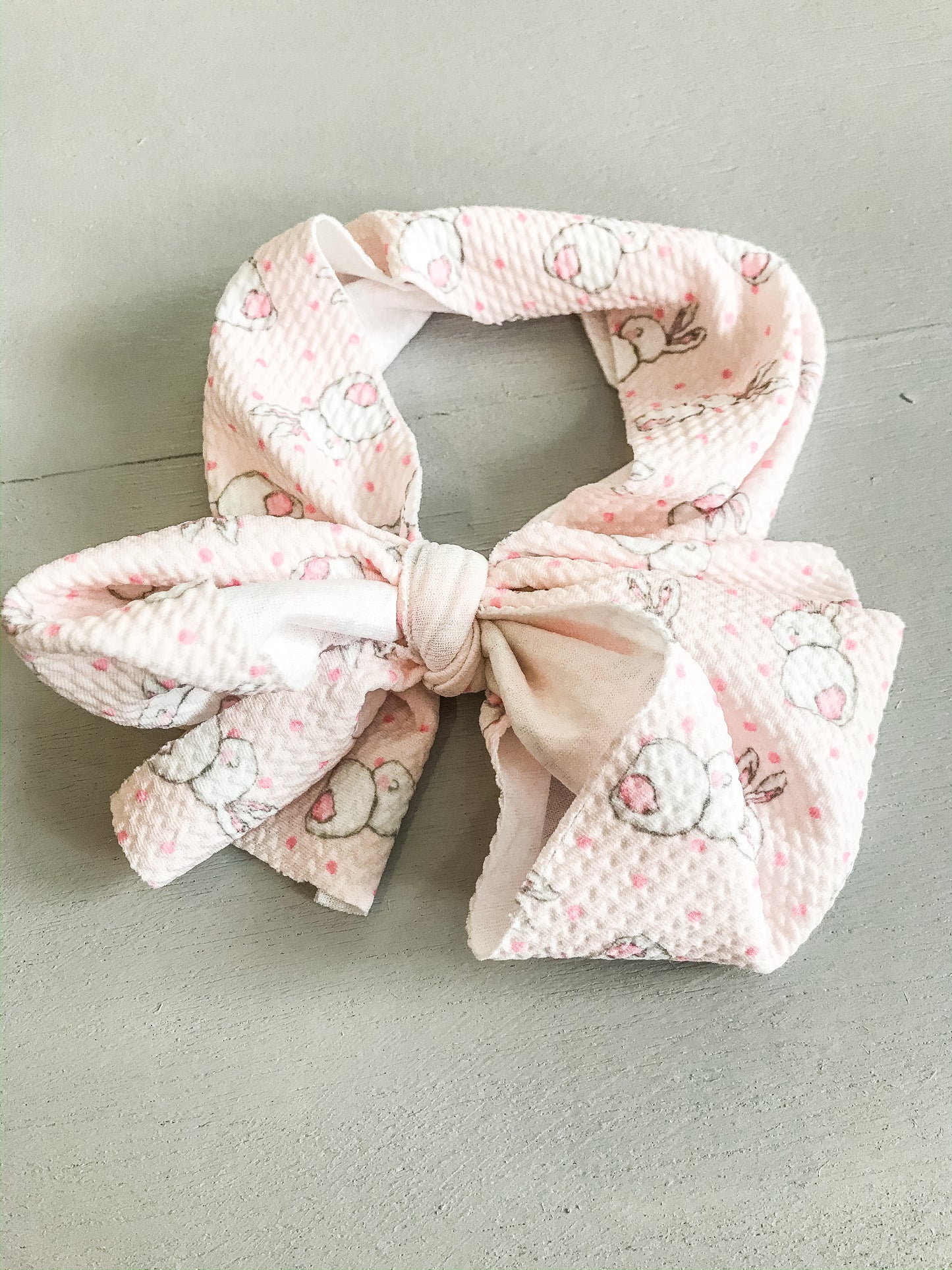 Waffle Knit Headwrap Bunnies