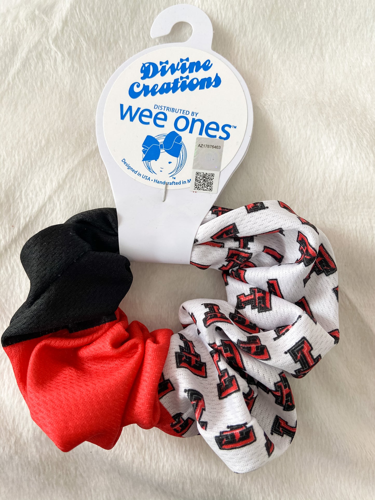 Texas Tech Quad Print Scrunchie