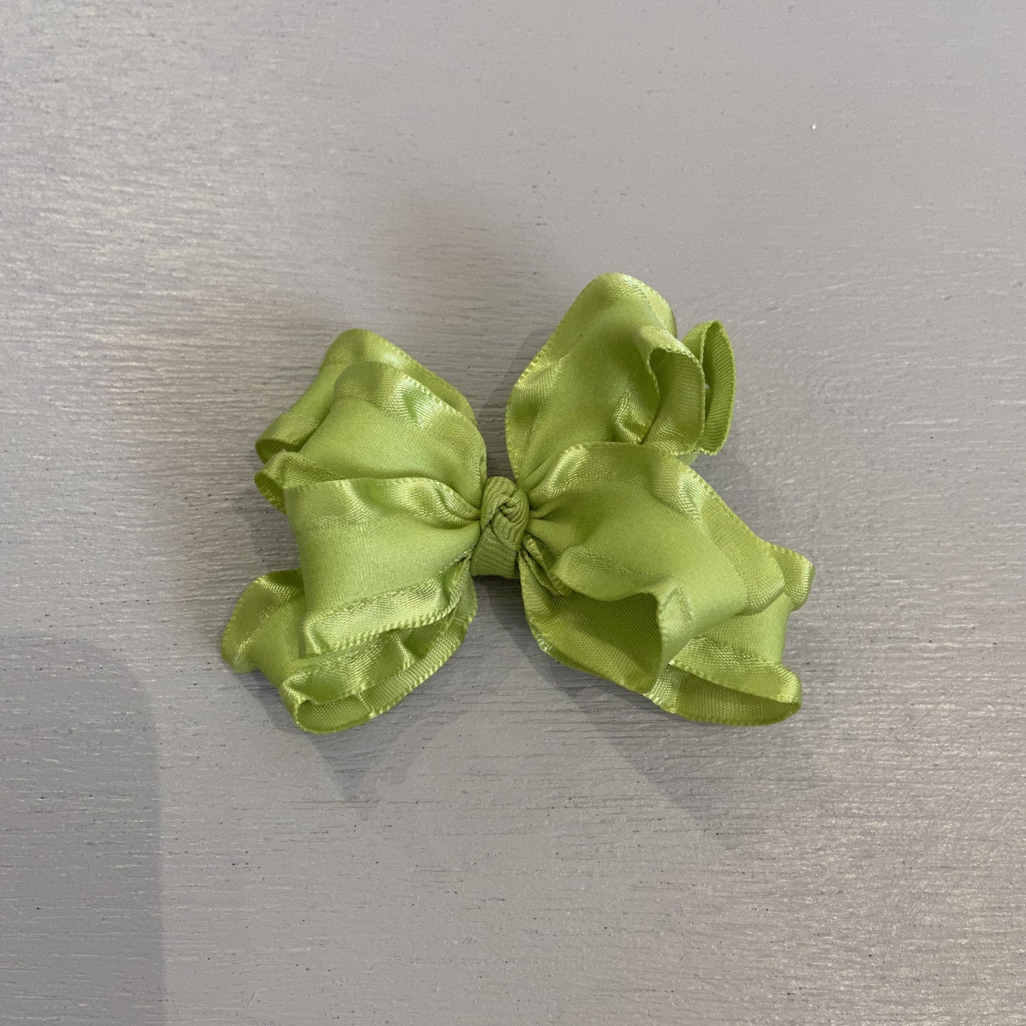 Double Ruffle Bow, Small, Citrus