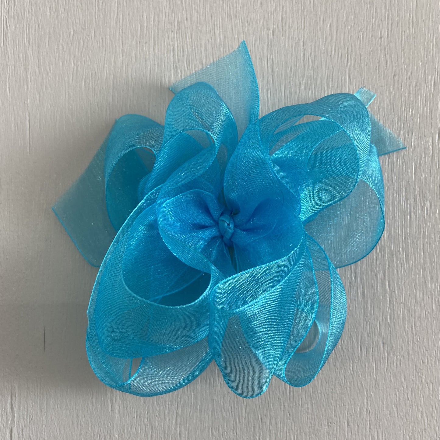 Sheer Bow, Large, Turquoise