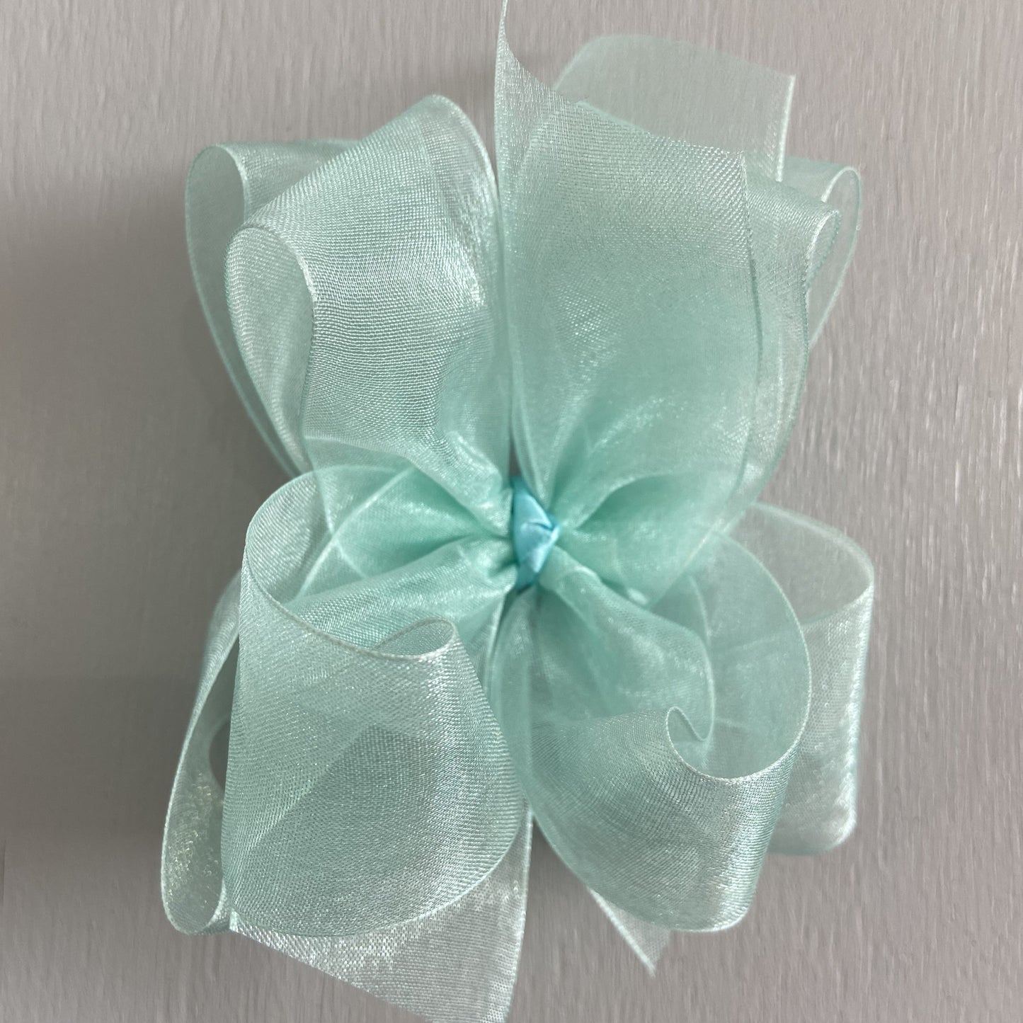 Sheer Bow, Large, Aqua