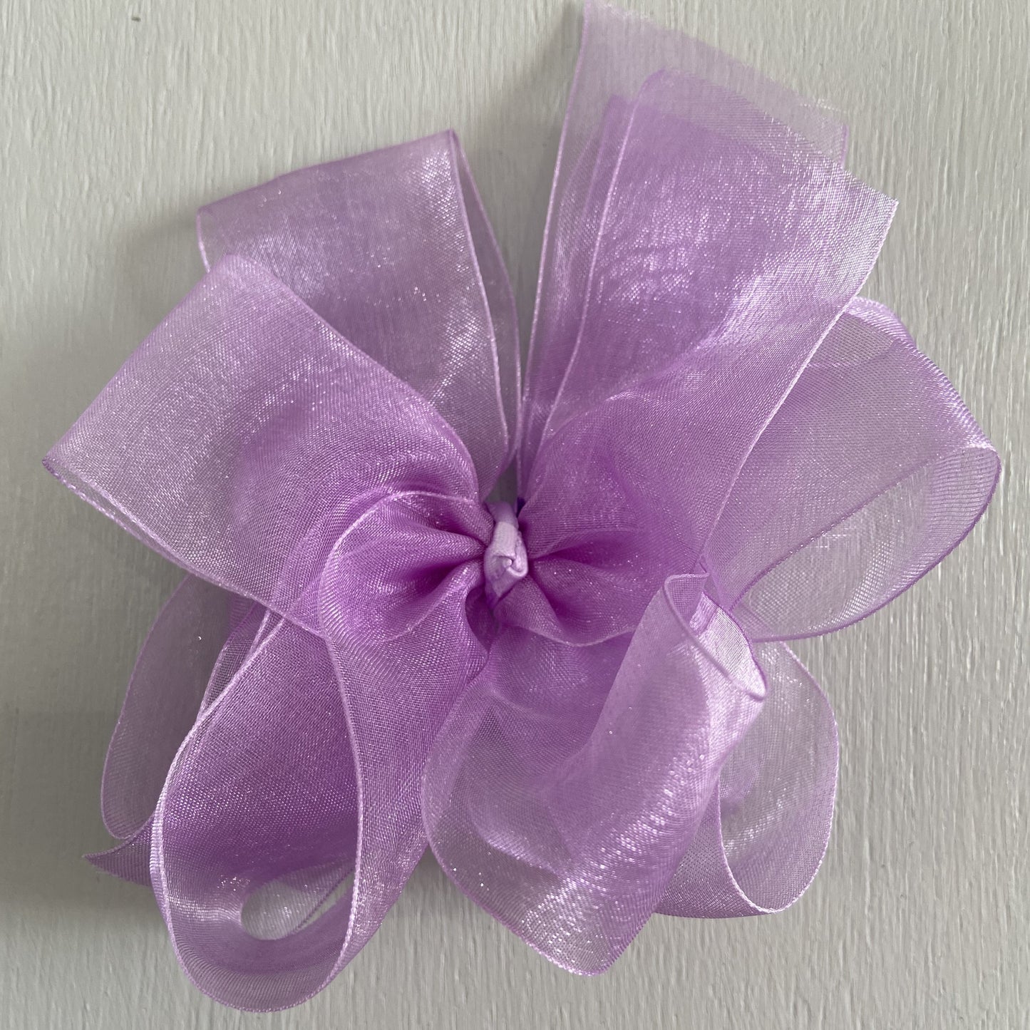 Sheer Bow, Large , Lavender