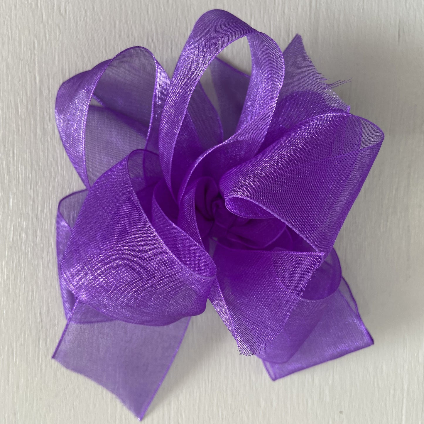 Sheer Bow, Large, Purple