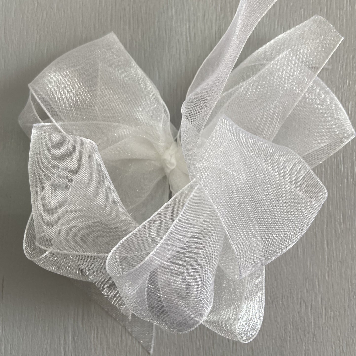 Sheer Bow, Large, White