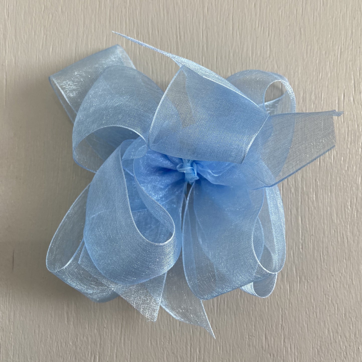 Sheer Bow, Large, Light Blue