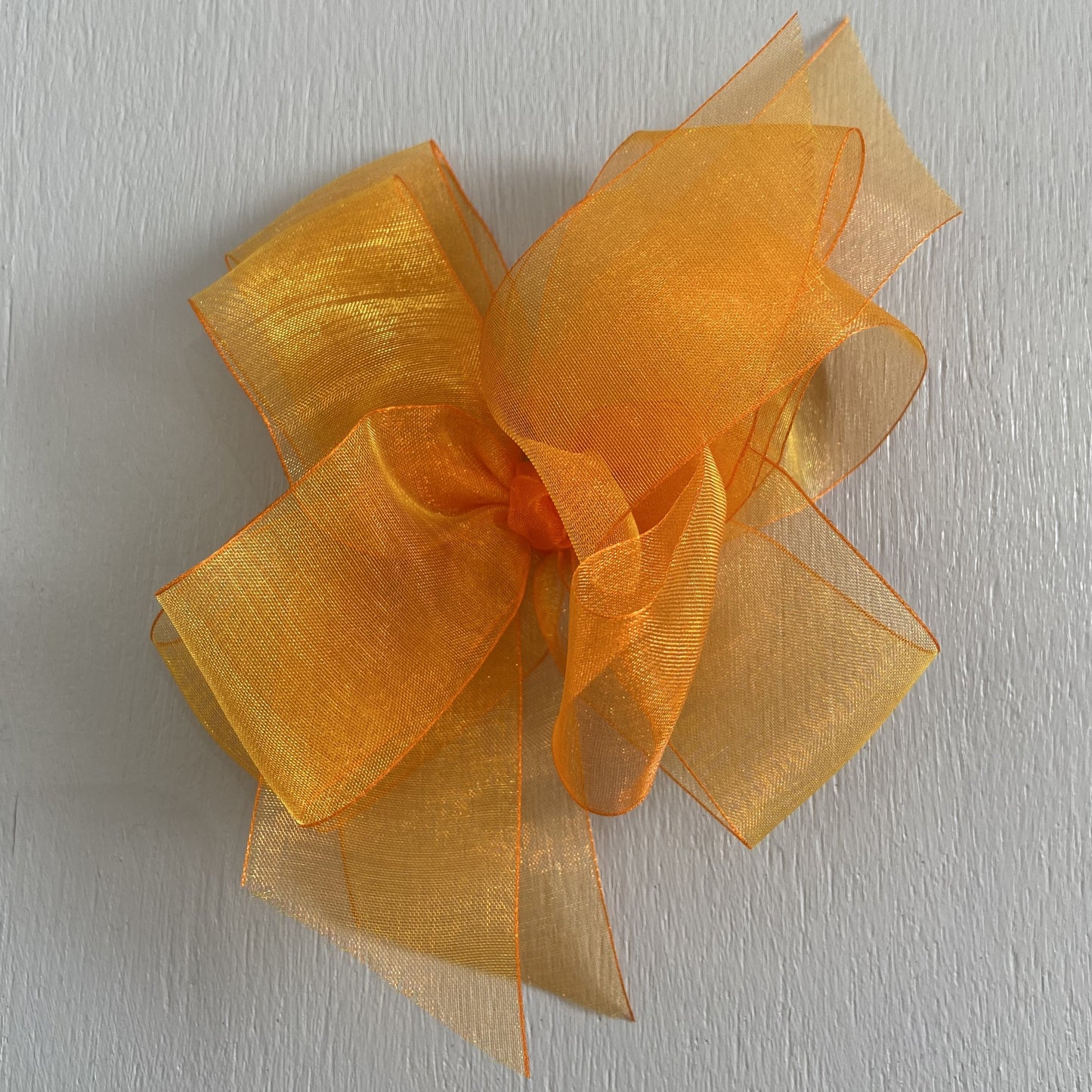 Sheer Bow, Large, Orange