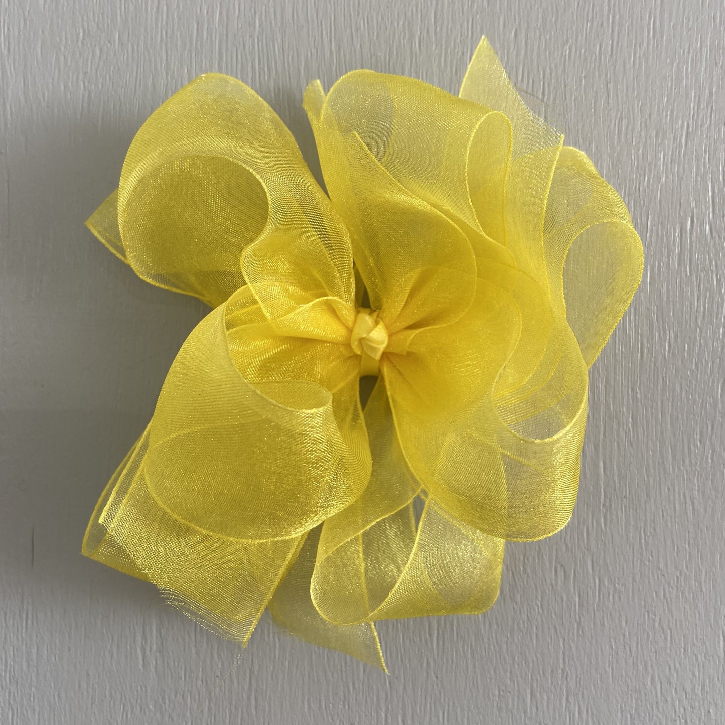 Sheer Bow, Large, Yellow