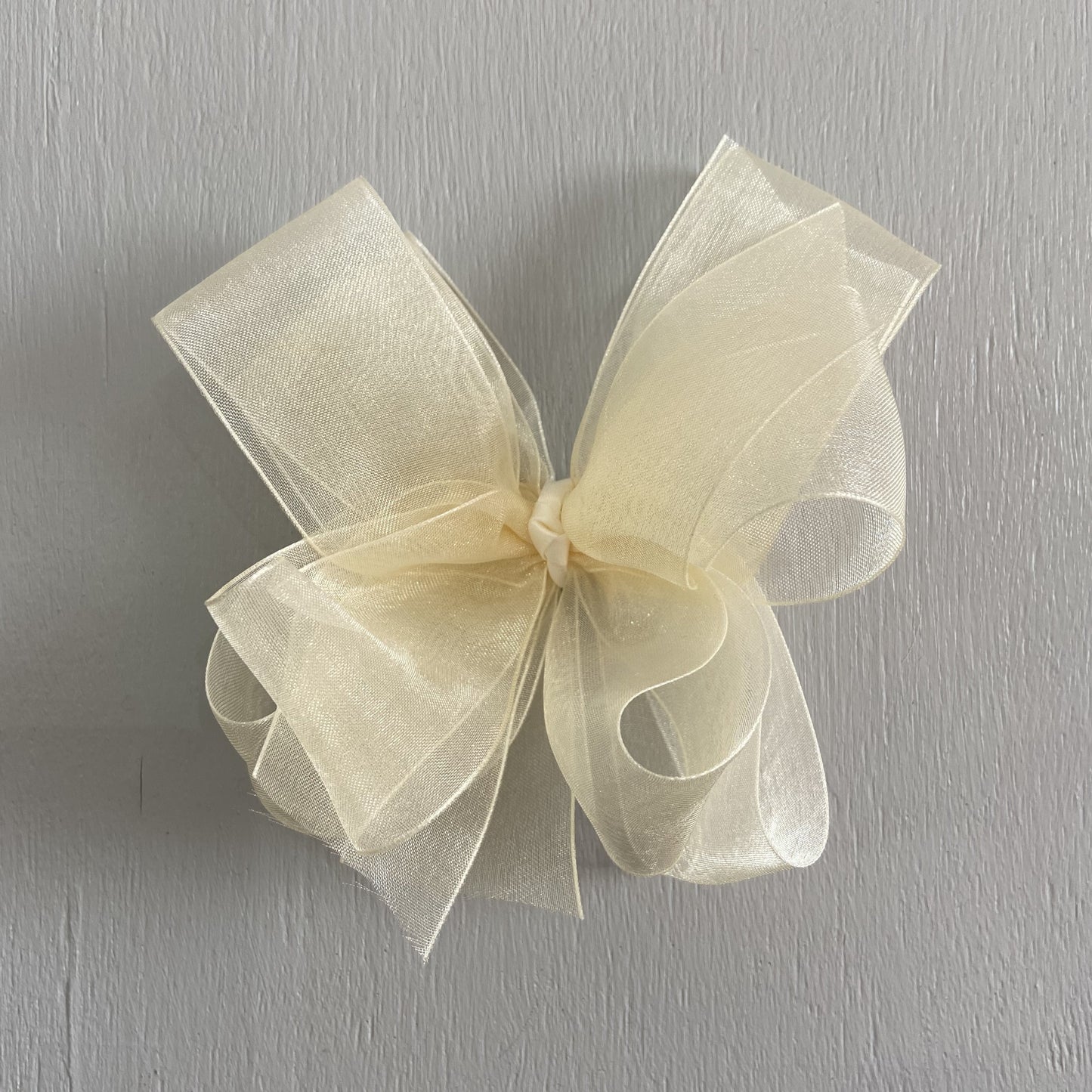 Sheer Bow, Large, Ivory
