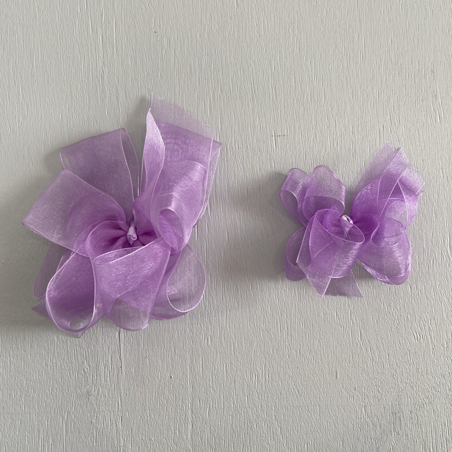 Sheer Bow, Small, Lavender