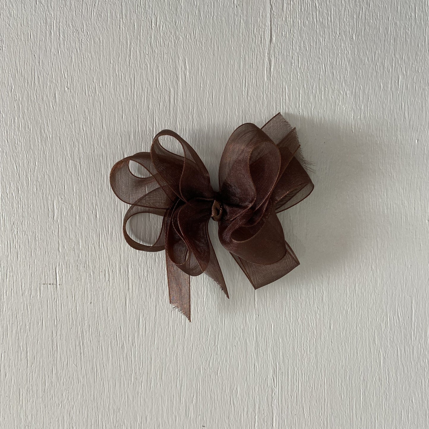 Sheer Bow, Small, Brown
